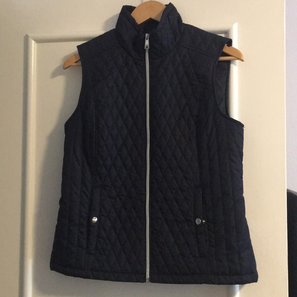 Quilted Navy Blue Vest